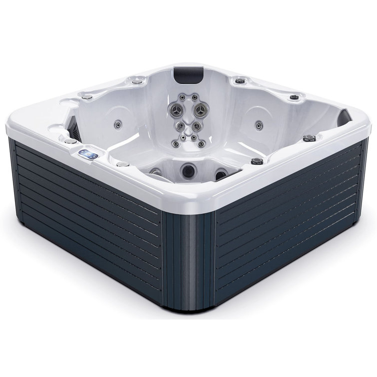 Luxuria Spas 6 Person 55 Jet Acrylic Square Hot Tub with Ozonator